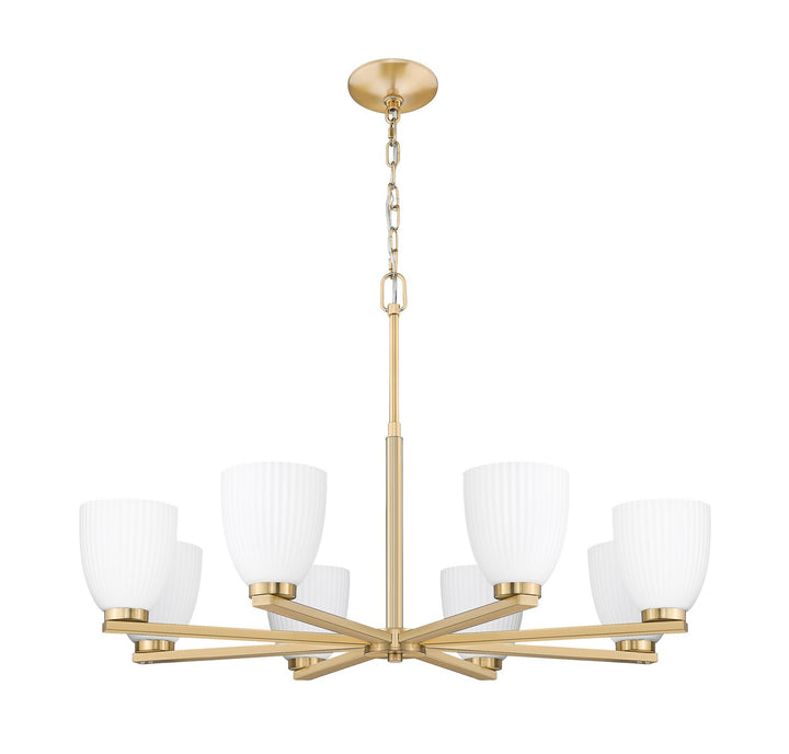 Z-Lite Canada - 7518-8MGLD - Eight Light Chandelier - Naya - Modern Gold