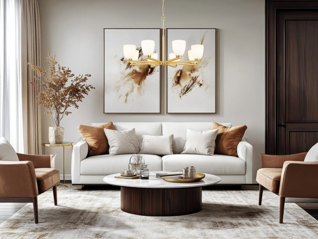 Z-Lite Canada - 7518-8MGLD - Eight Light Chandelier - Naya - Modern Gold