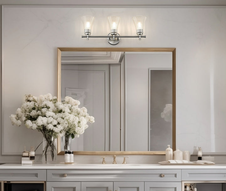 Z-Lite Canada - 7519-3V-BN - Three Light Vanity - Belle - Brushed Nickel