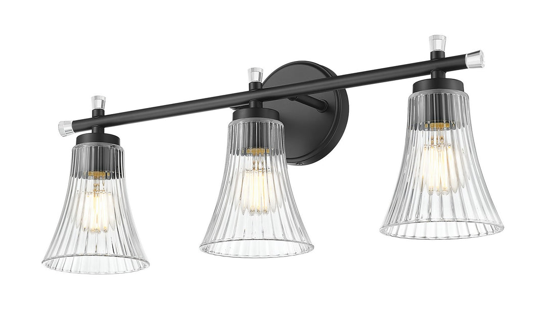 Z-Lite Canada - 7519-3V-MB - Three Light Vanity - Belle - Matte Black