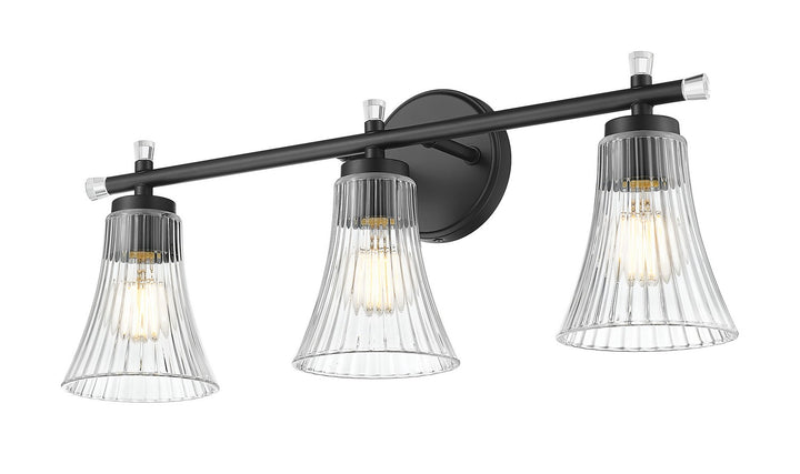 Z-Lite Canada - 7519-3V-MB - Three Light Vanity - Belle - Matte Black