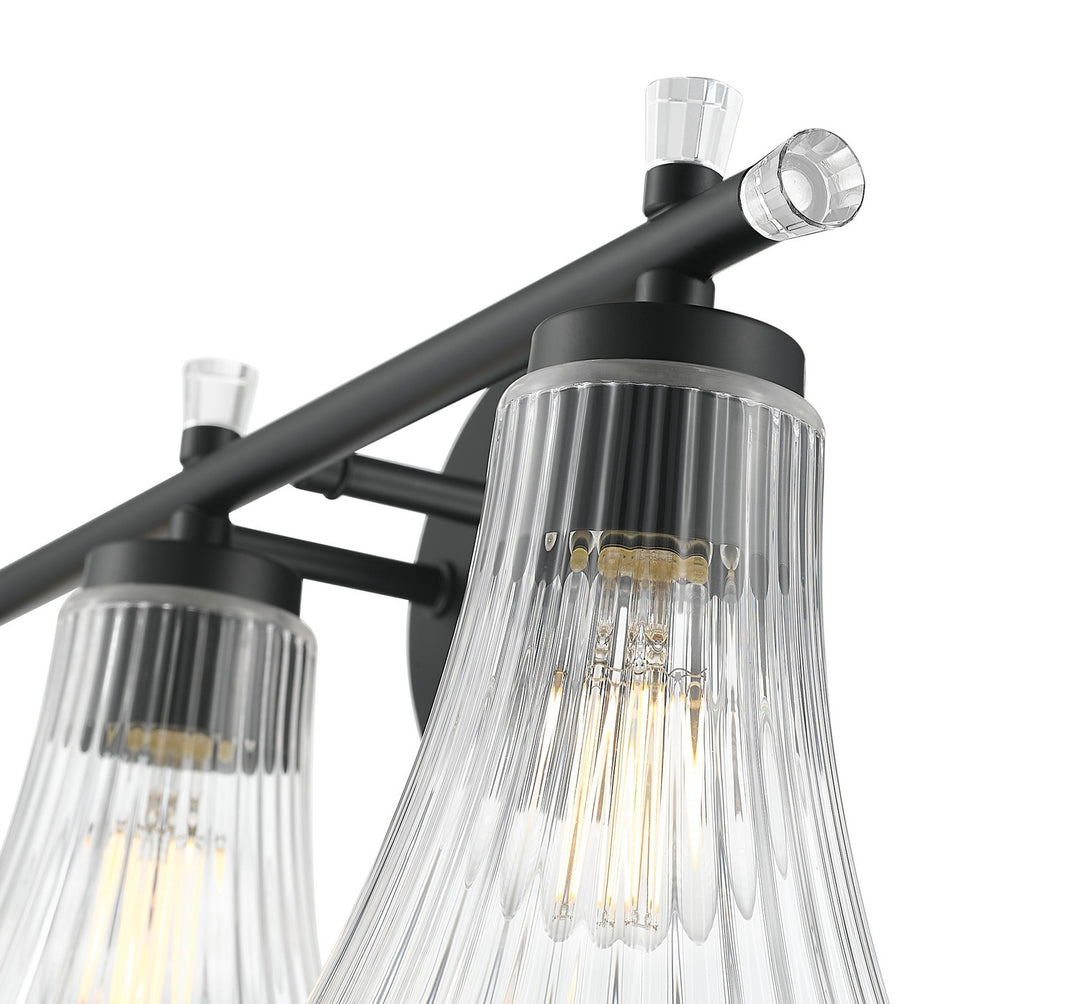 Z-Lite Canada - 7519-3V-MB - Three Light Vanity - Belle - Matte Black