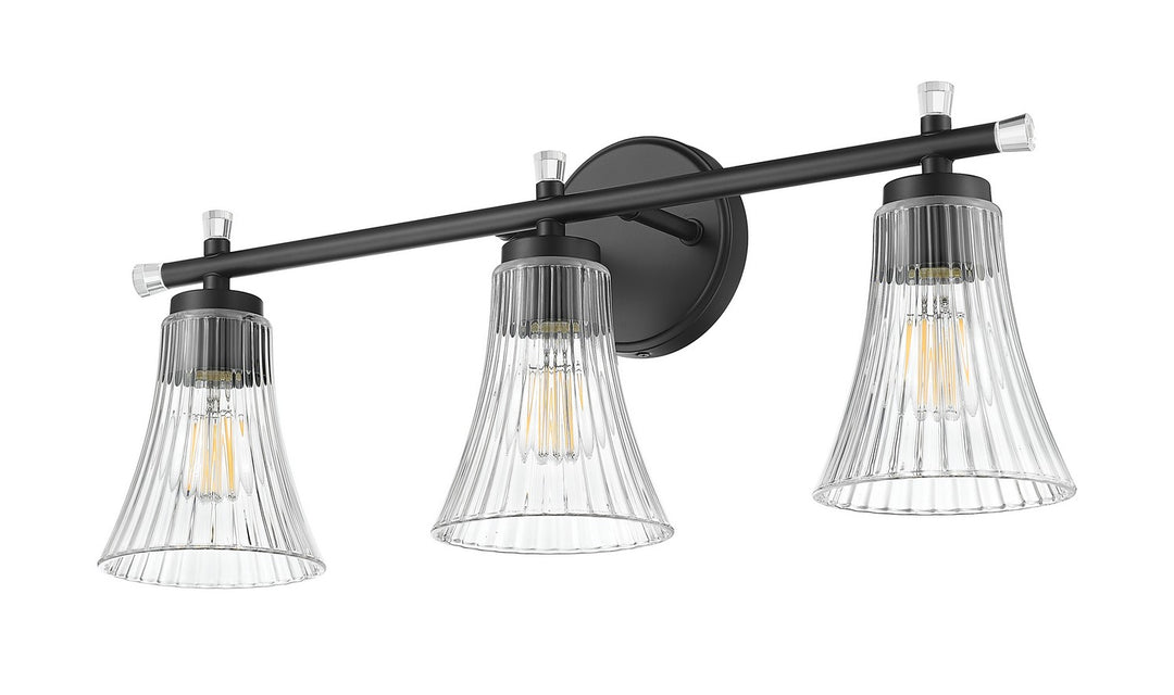Z-Lite Canada - 7519-3V-MB - Three Light Vanity - Belle - Matte Black