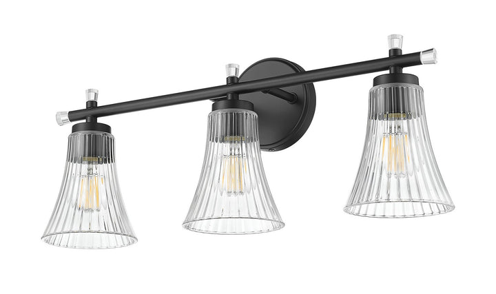 Z-Lite Canada - 7519-3V-MB - Three Light Vanity - Belle - Matte Black