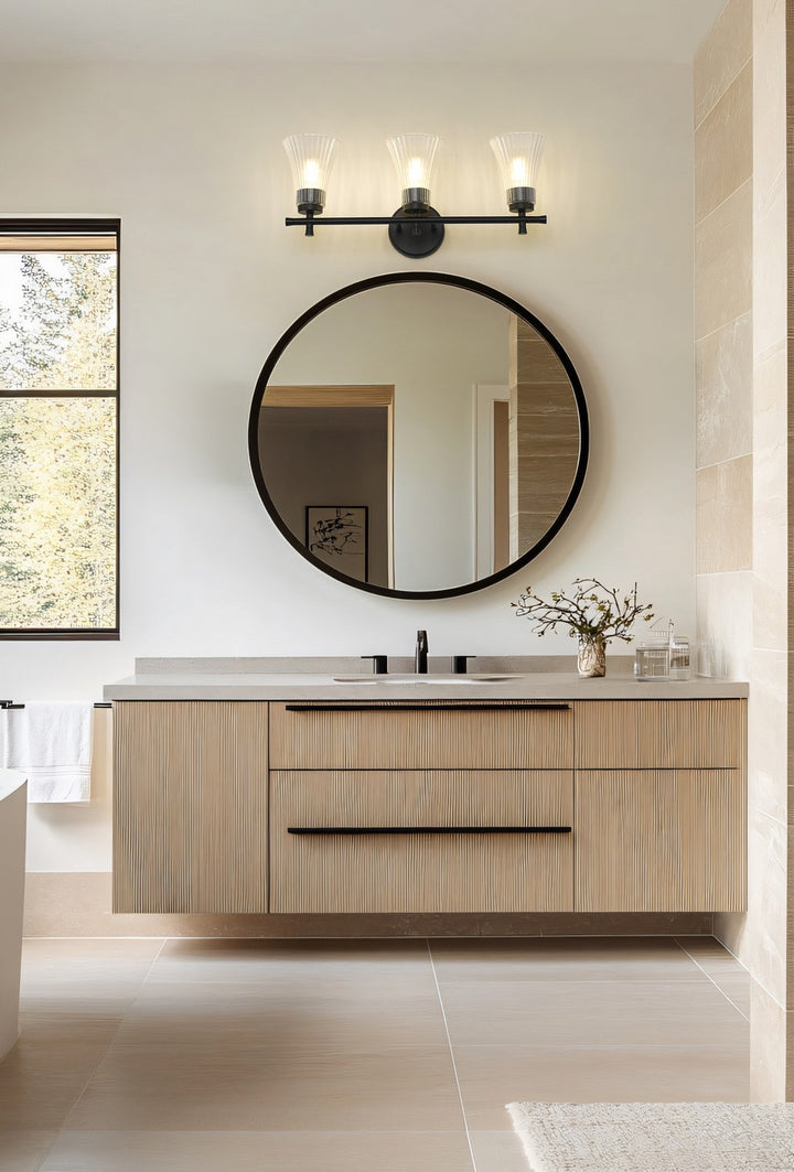 Z-Lite Canada - 7519-3V-MB - Three Light Vanity - Belle - Matte Black
