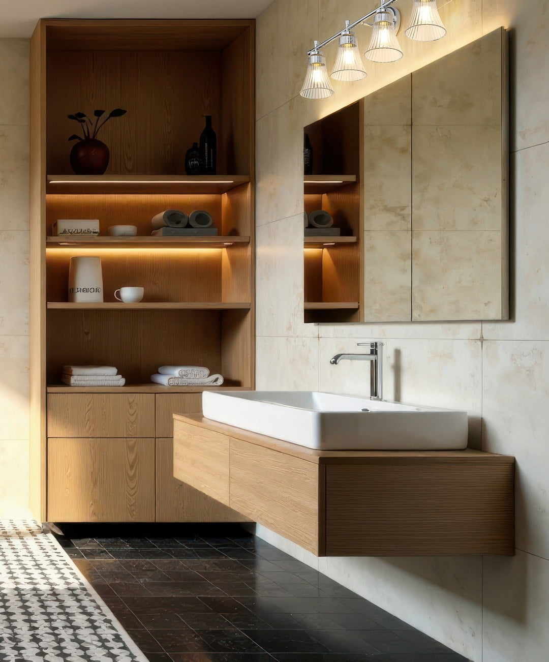 Z-Lite Canada - 7519-4V-CH - Four Light Vanity - Belle - Chrome