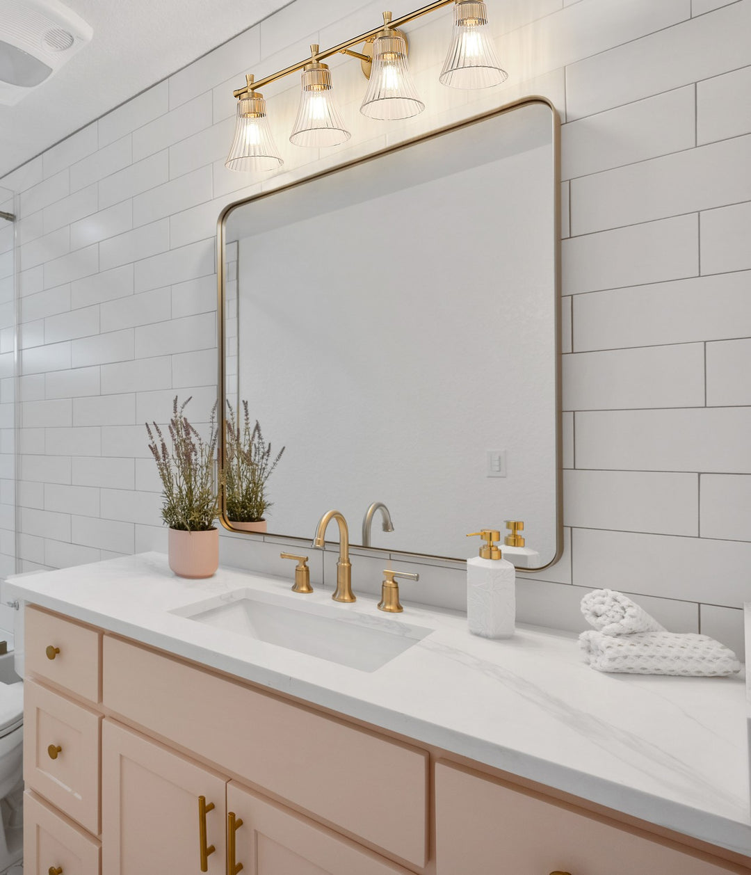 Z-Lite Canada - 7519-4V-MGLD - Four Light Vanity - Belle - Modern Gold
