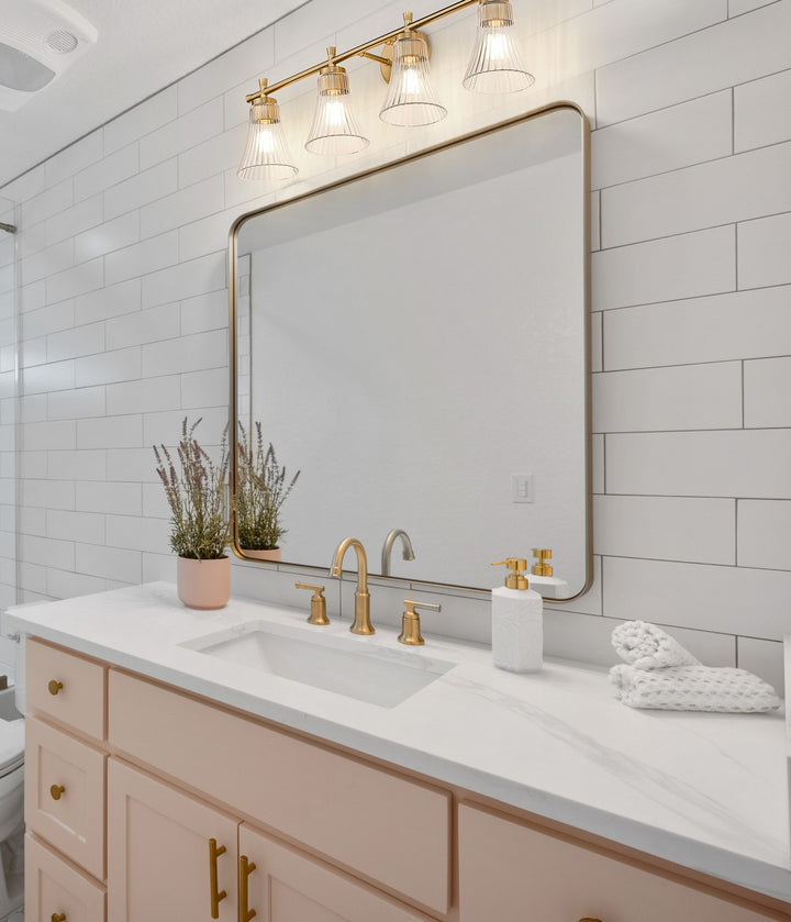 Z-Lite Canada - 7519-4V-MGLD - Four Light Vanity - Belle - Modern Gold