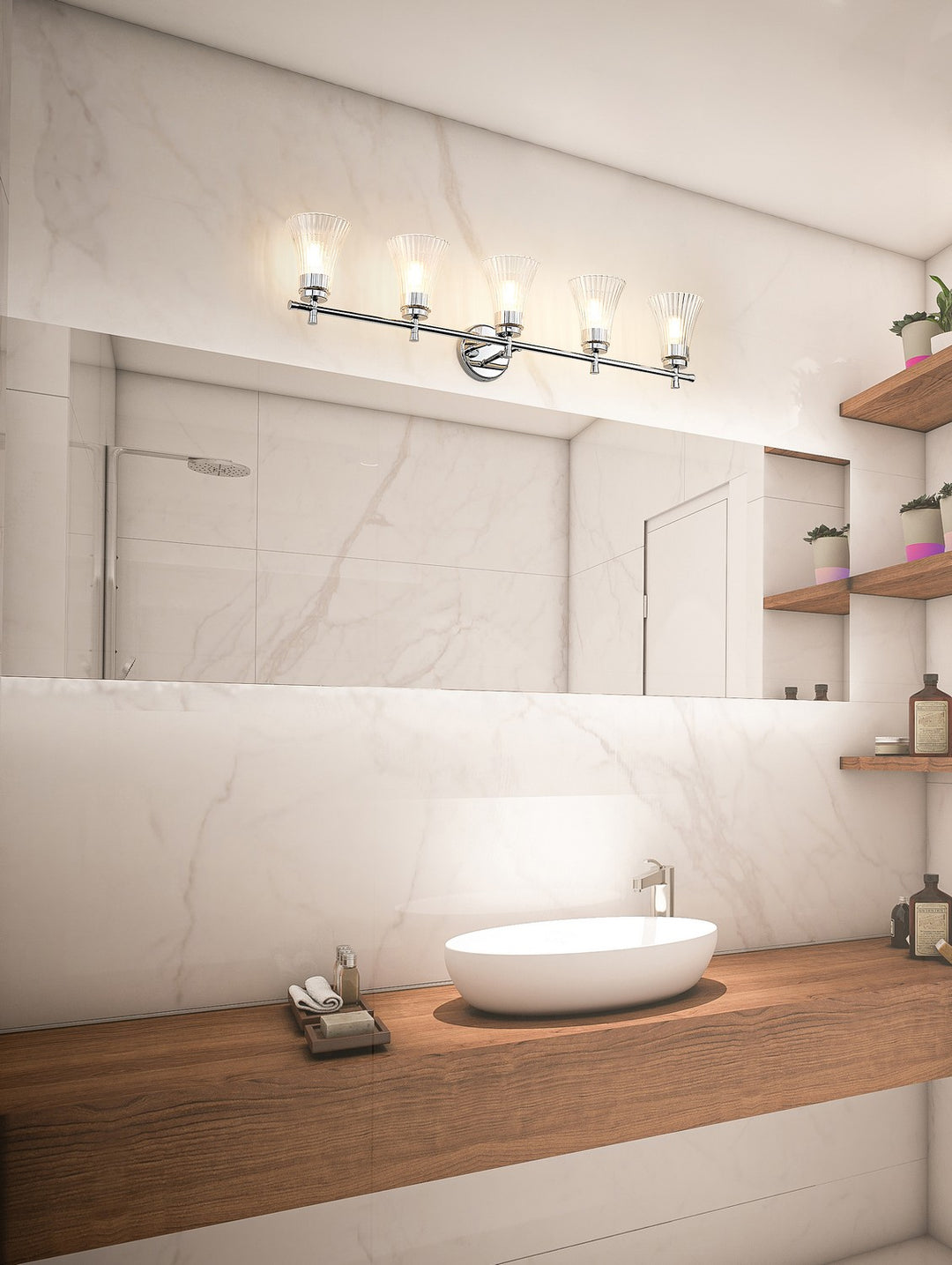 Z-Lite Canada - 7519-5V-CH - Five Light Vanity - Belle - Chrome