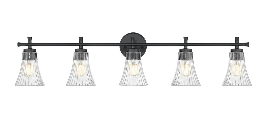 Z-Lite Canada - 7519-5V-MB - Five Light Vanity - Belle - Matte Black