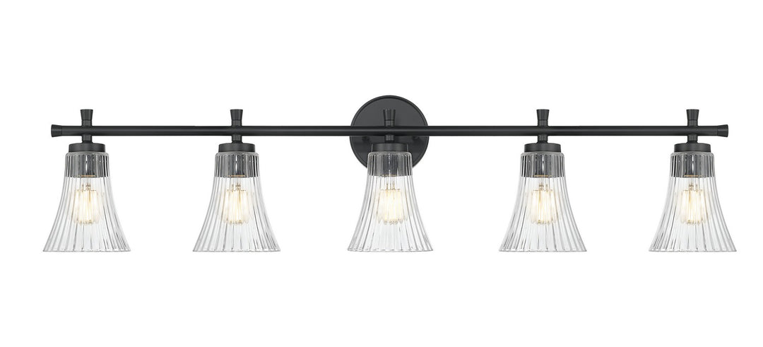 Z-Lite Canada - 7519-5V-MB - Five Light Vanity - Belle - Matte Black