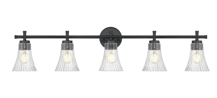Z-Lite Canada - 7519-5V-MB - Five Light Vanity - Belle - Matte Black