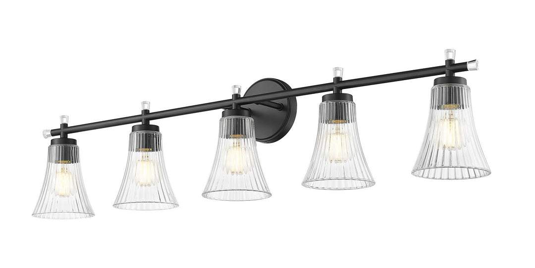 Z-Lite Canada - 7519-5V-MB - Five Light Vanity - Belle - Matte Black