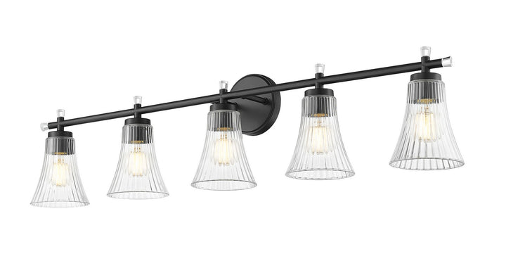 Z-Lite Canada - 7519-5V-MB - Five Light Vanity - Belle - Matte Black