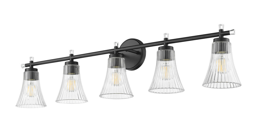 Z-Lite Canada - 7519-5V-MB - Five Light Vanity - Belle - Matte Black