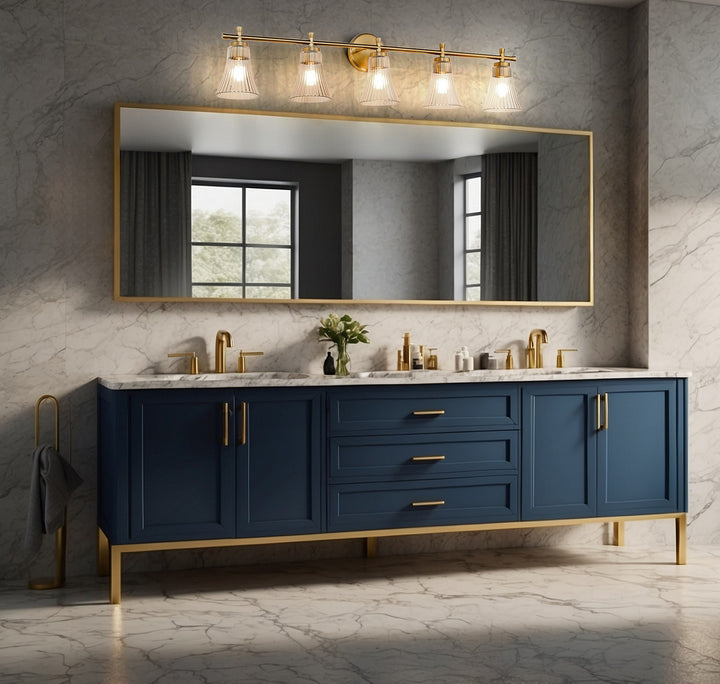 Z-Lite Canada - 7519-5V-MGLD - Five Light Vanity - Belle - Modern Gold