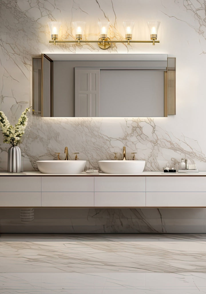Z-Lite Canada - 7519-5V-MGLD - Five Light Vanity - Belle - Modern Gold