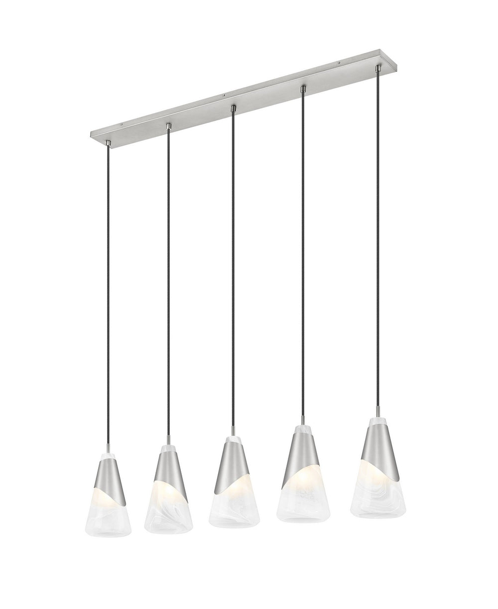 Z-Lite Canada - 828P6-5L-BN - Five Light Linear Chandelier - Aimie - Brushed Nickel