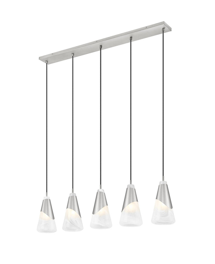 Z-Lite Canada - 828P6-5L-BN - Five Light Linear Chandelier - Aimie - Brushed Nickel