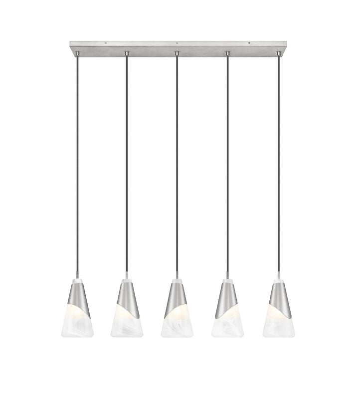 Z-Lite Canada - 828P6-5L-BN - Five Light Linear Chandelier - Aimie - Brushed Nickel