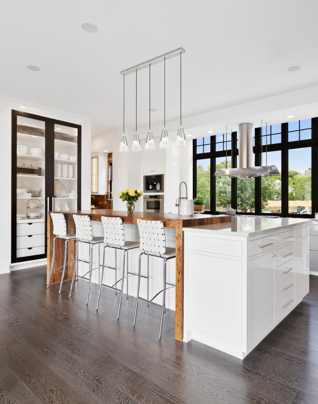 Z-Lite Canada - 828P6-5L-BN - Five Light Linear Chandelier - Aimie - Brushed Nickel