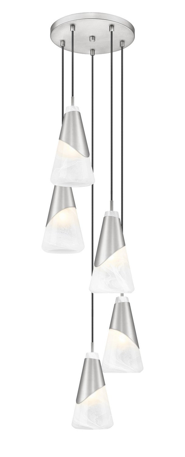 Z-Lite Canada - 828P6-5R-BN - Five Light Chandelier - Aimie - Brushed Nickel
