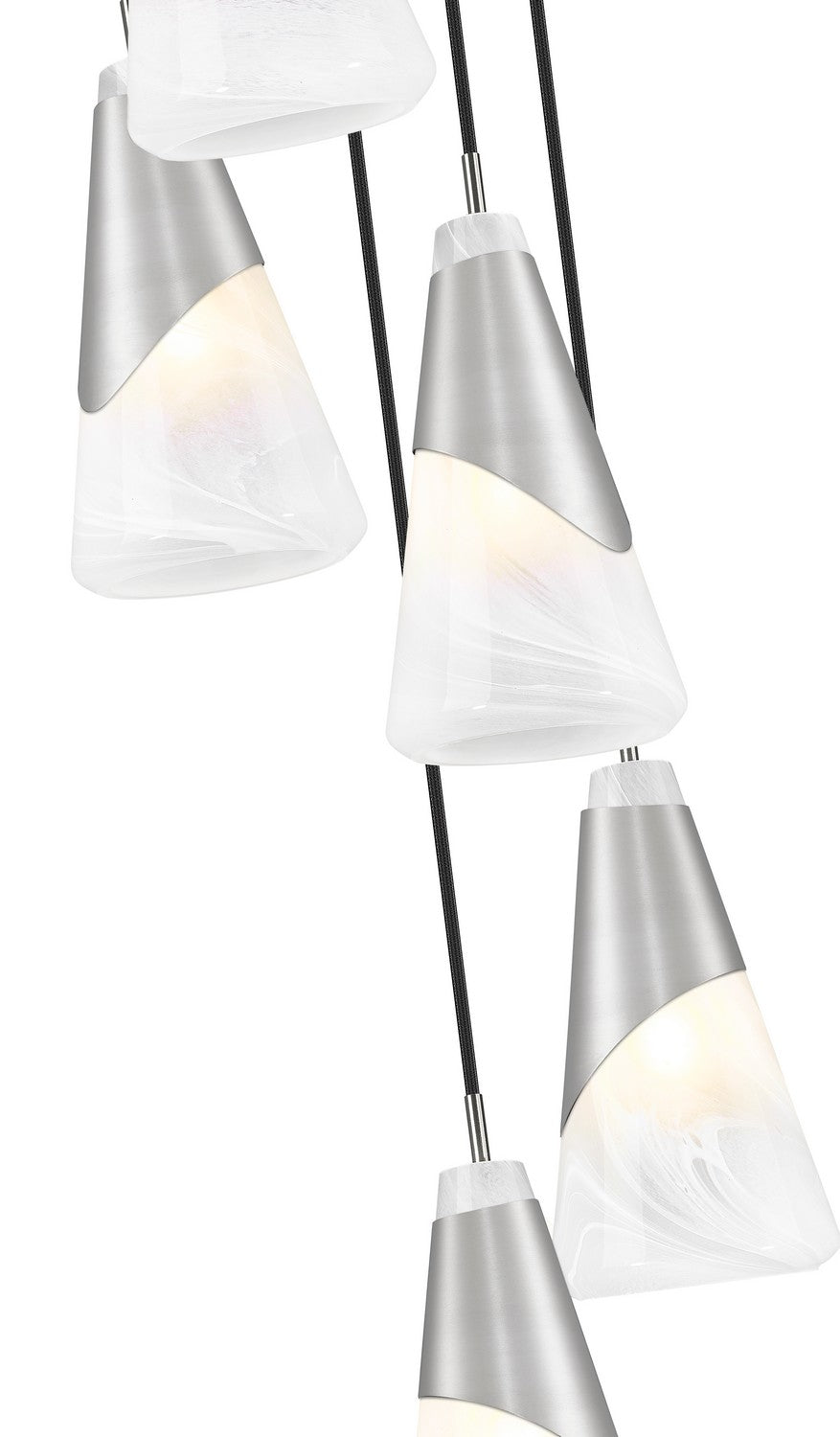 Z-Lite Canada - 828P6-5R-BN - Five Light Chandelier - Aimie - Brushed Nickel