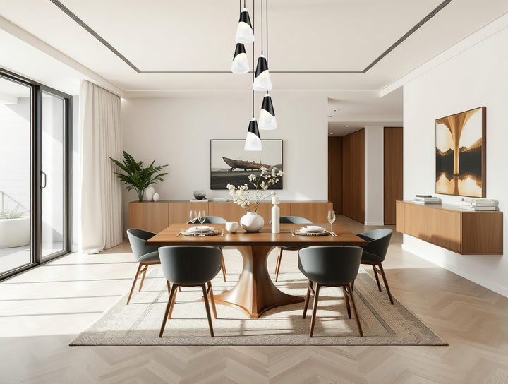 Z-Lite Canada - 828P6-5R-MB - Five Light Chandelier - Aimie - Matte Black