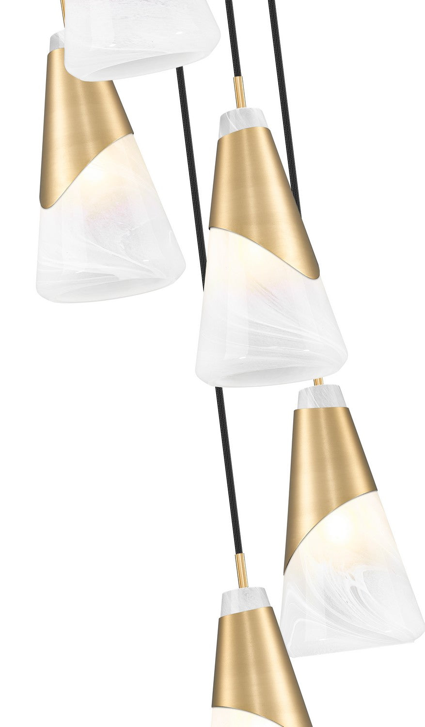 Z-Lite Canada - 828P6-5R-MGLD - Five Light Chandelier - Aimie - Modern Gold