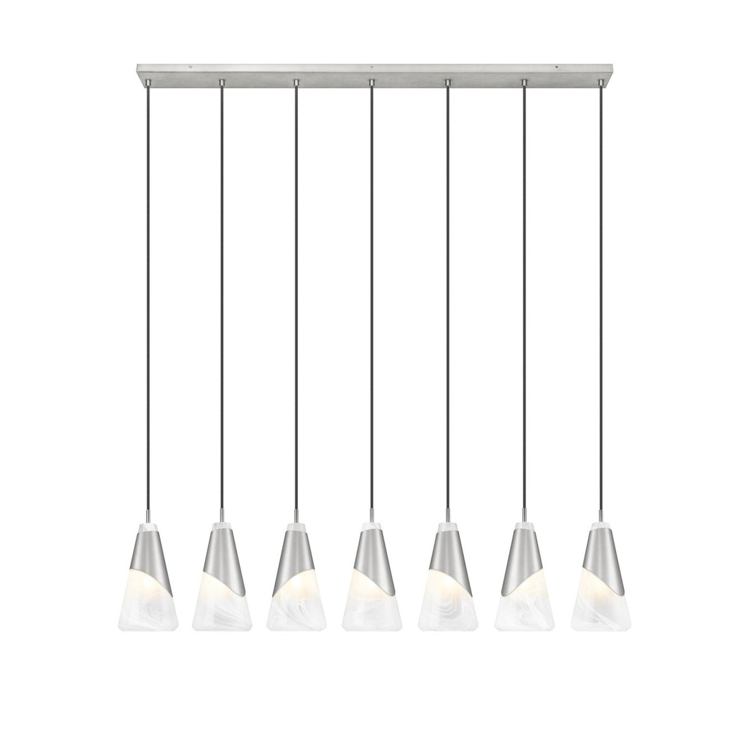 Z-Lite Canada - 828P6-7L-BN - Seven Light Linear Chandelier - Aimie - Brushed Nickel