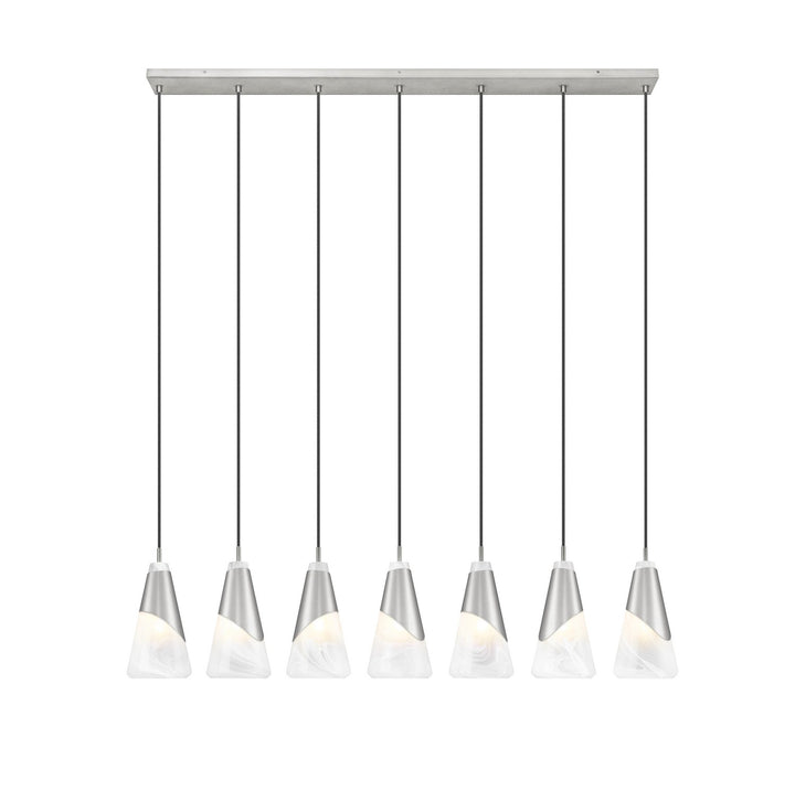 Z-Lite Canada - 828P6-7L-BN - Seven Light Linear Chandelier - Aimie - Brushed Nickel