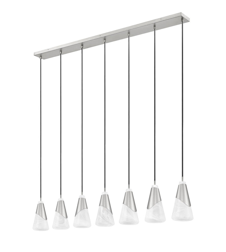 Z-Lite Canada - 828P6-7L-BN - Seven Light Linear Chandelier - Aimie - Brushed Nickel