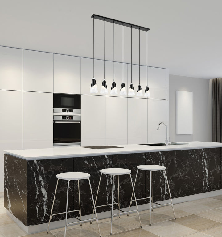 Z-Lite Canada - 828P6-7L-BN - Seven Light Linear Chandelier - Aimie - Brushed Nickel