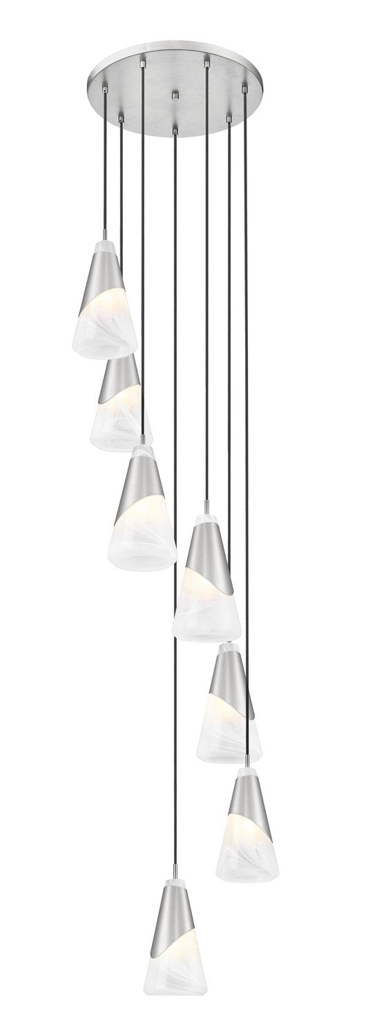 Z-Lite Canada - 828P6-7R-BN - Seven Light Chandelier - Aimie - Brushed Nickel