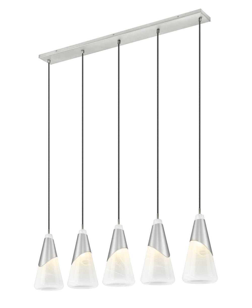 Z-Lite Canada - 828P7-5L-BN - Five Light Linear Chandelier - Aimie - Brushed Nickel