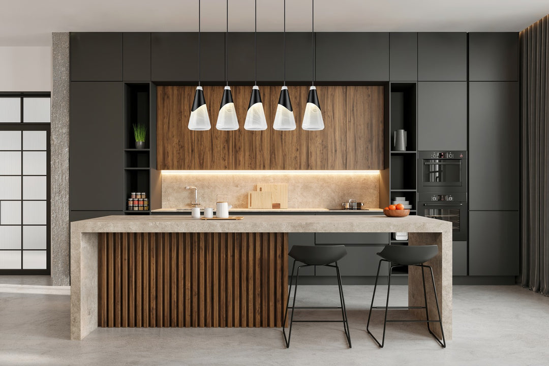 Z-Lite Canada - 828P7-5L-MB - Five Light Linear Chandelier - Aimie - Matte Black