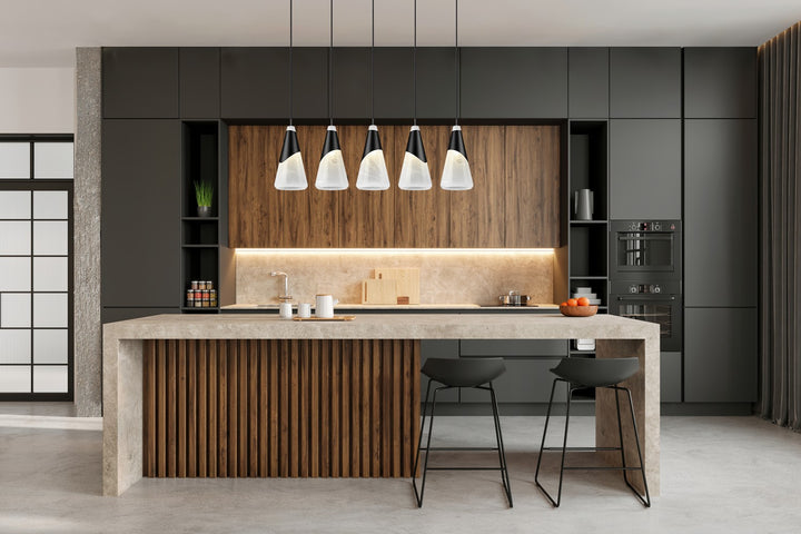 Z-Lite Canada - 828P7-5L-MB - Five Light Linear Chandelier - Aimie - Matte Black