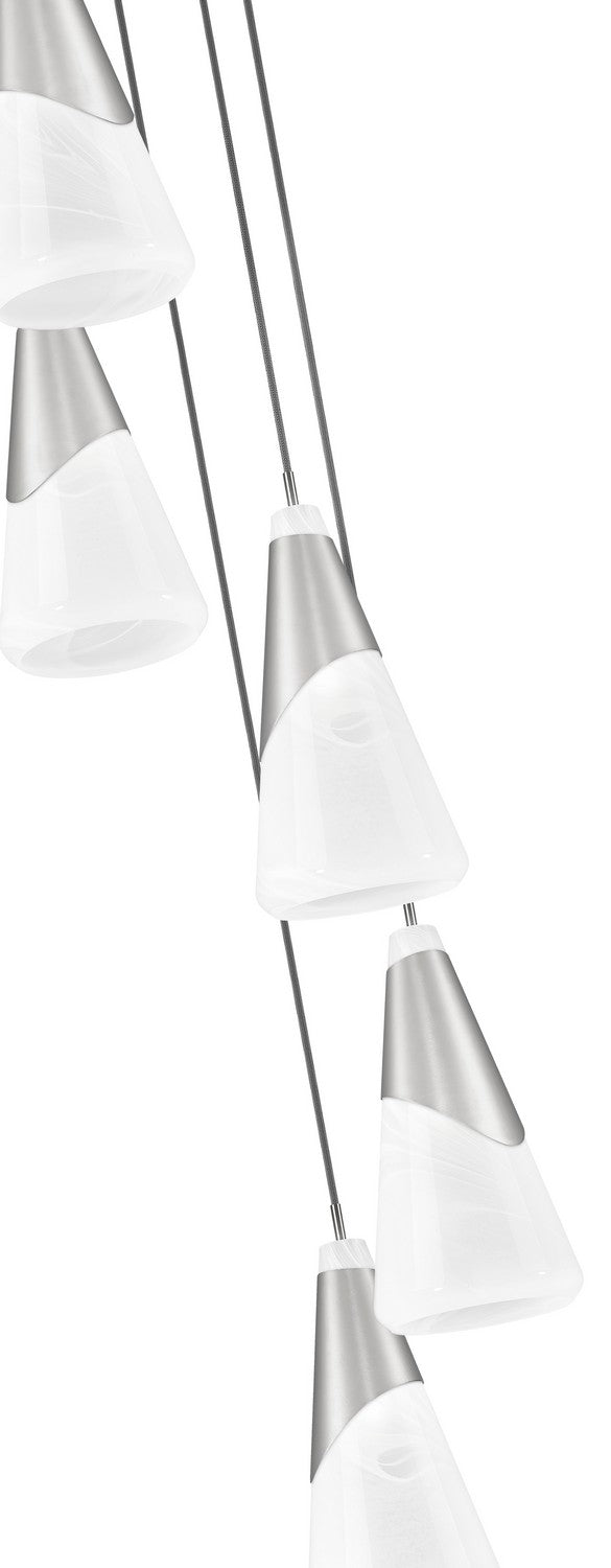 Z-Lite Canada - 828P7-5R-BN - Five Light Chandelier - Aimie - Brushed Nickel