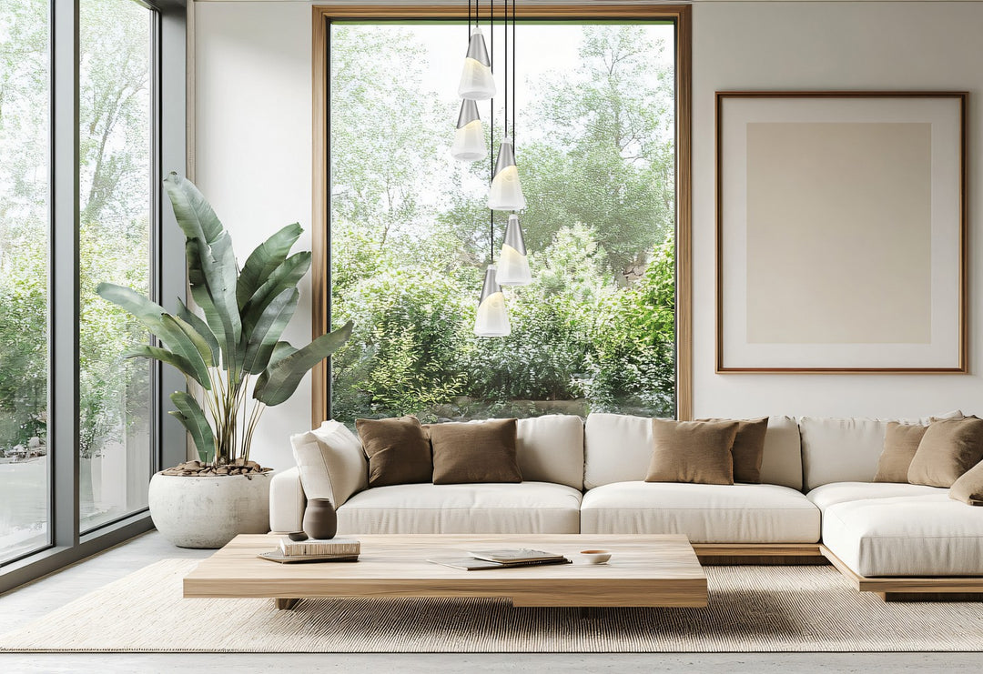 Z-Lite Canada - 828P7-5R-BN - Five Light Chandelier - Aimie - Brushed Nickel