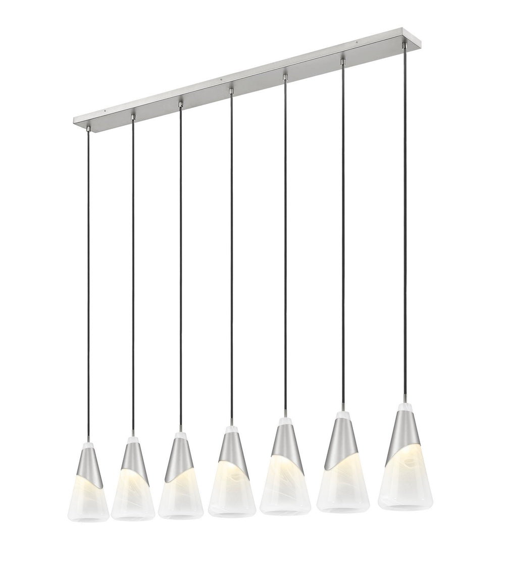 Z-Lite Canada - 828P7-7L-BN - Seven Light Linear Chandelier - Aimie - Brushed Nickel