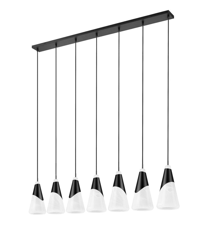 Z-Lite Canada - 828P7-7L-MB - Seven Light Linear Chandelier - Aimie - Matte Black
