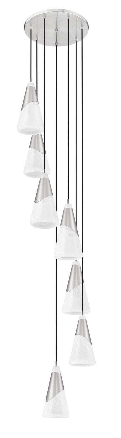 Z-Lite Canada - 828P7-7R-BN - Seven Light Chandelier - Aimie - Brushed Nickel
