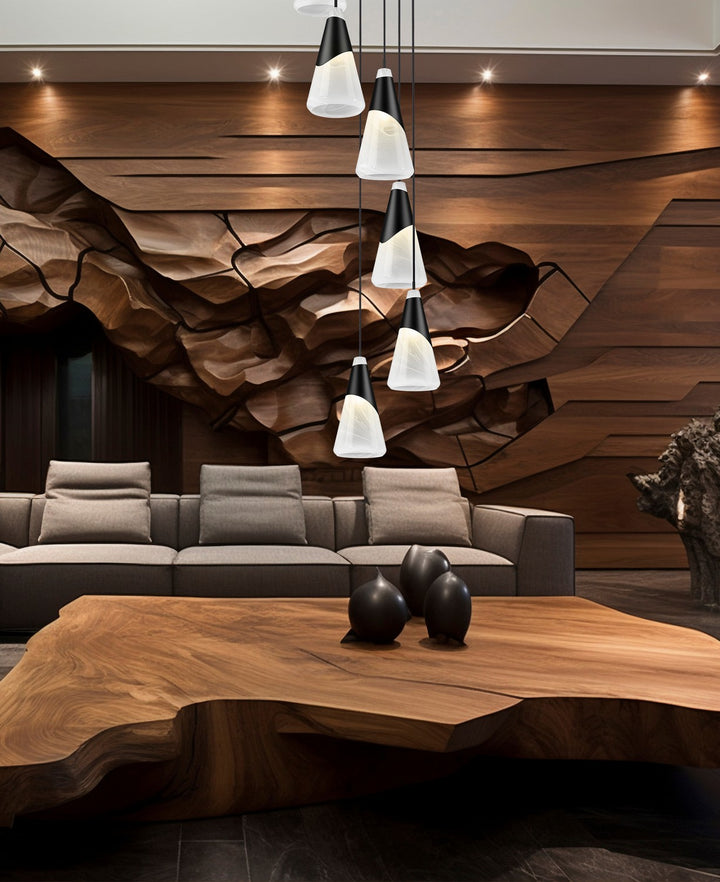 Z-Lite Canada - 828P7-7R-MB - Seven Light Chandelier - Aimie - Matte Black