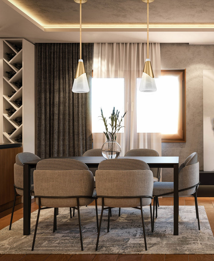 Z-Lite Canada - 828P7-ROD-MGLD - One Light Pendant - Aimie - Modern Gold