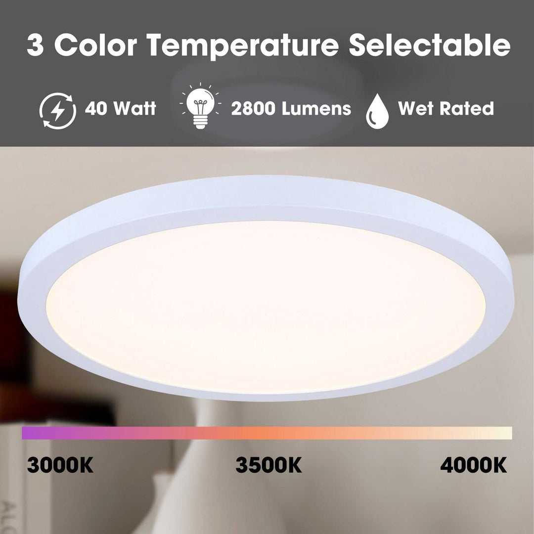 Led Disk Light LED Flush Mount in White Canarm Canada