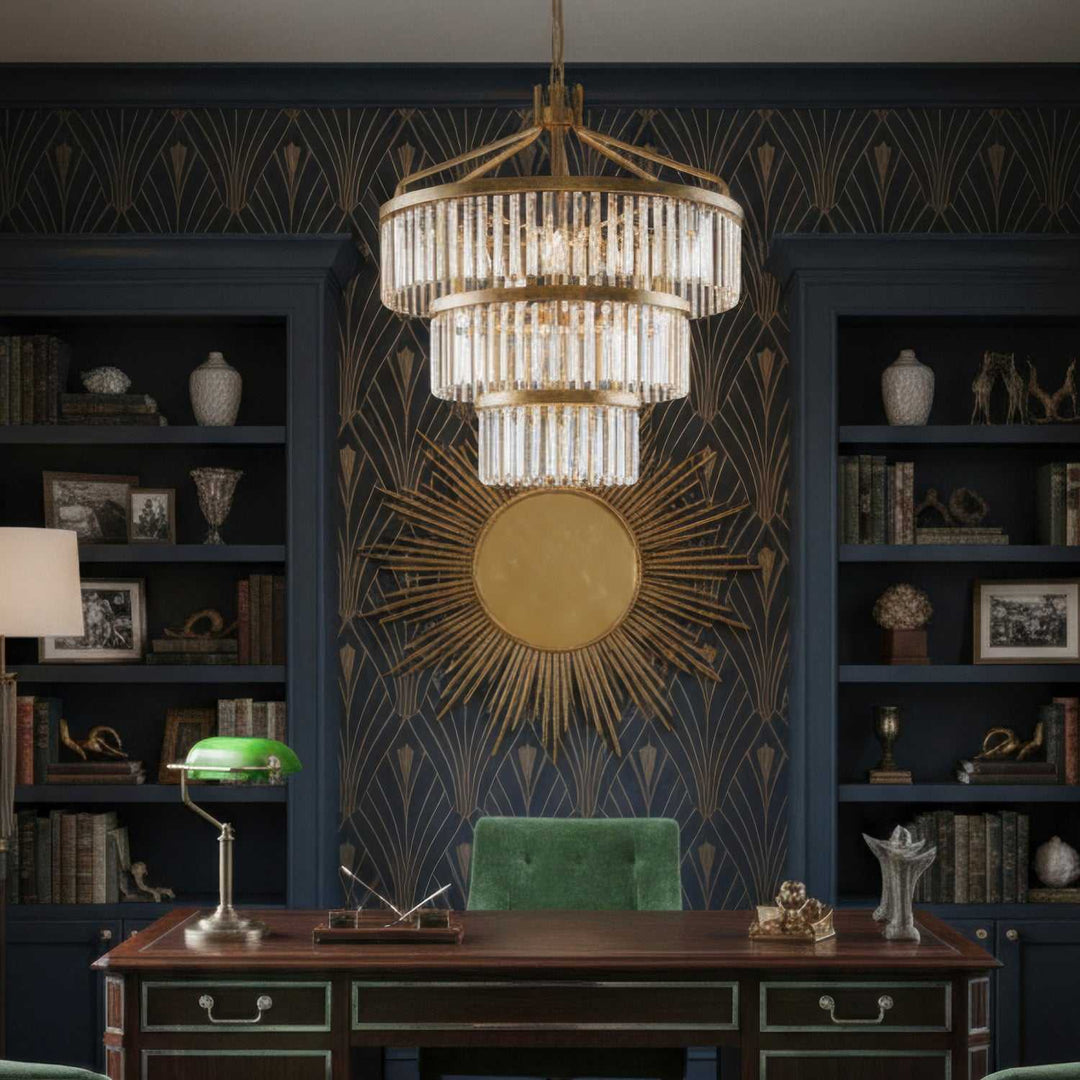 Social Club 15 Light Pendant in Havana Gold Varaluz