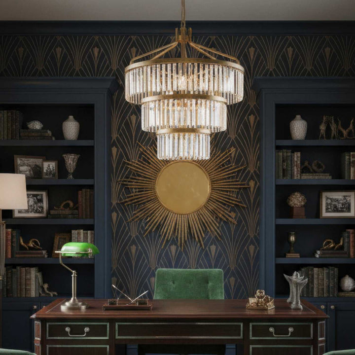 Social Club 15 Light Pendant in Havana Gold Varaluz