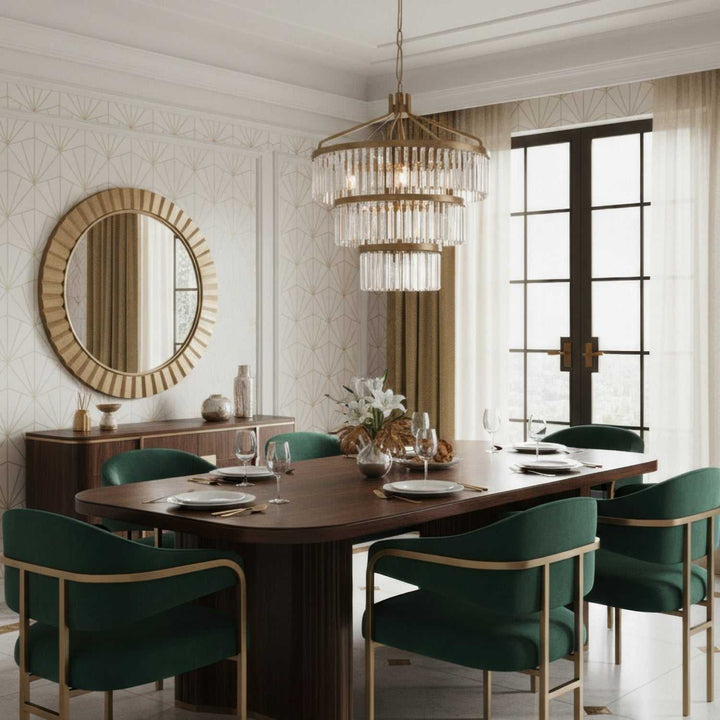 Social Club 15 Light Pendant in Havana Gold Varaluz