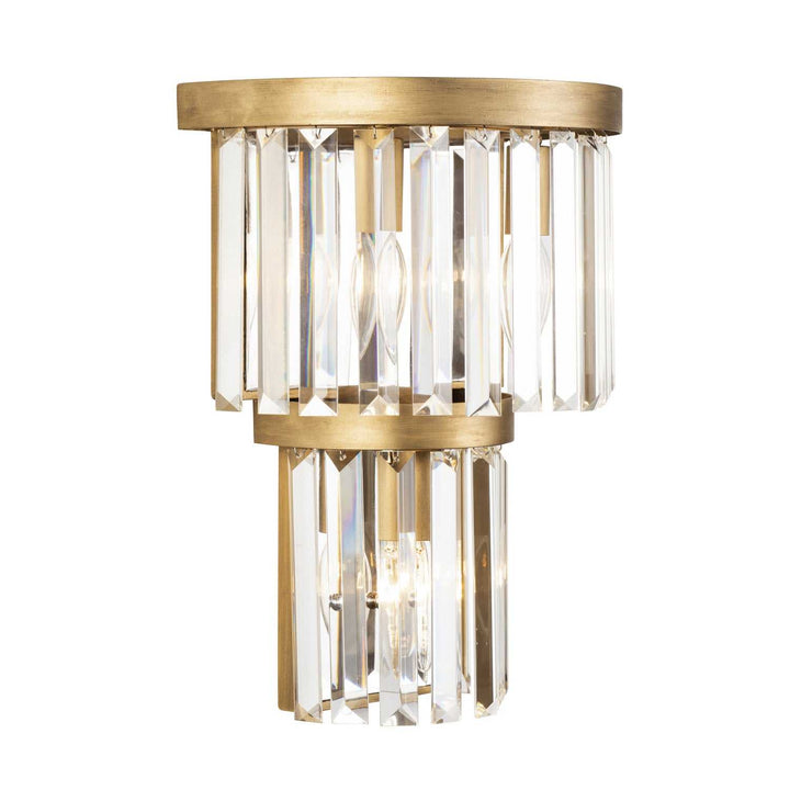 Social Club Three Light Wall Sconce in Havana Gold Varaluz