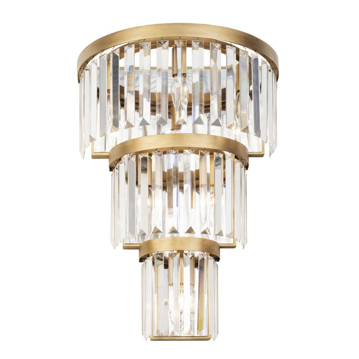 Social Club Six Light Wall Sconce in Havana Gold Varaluz